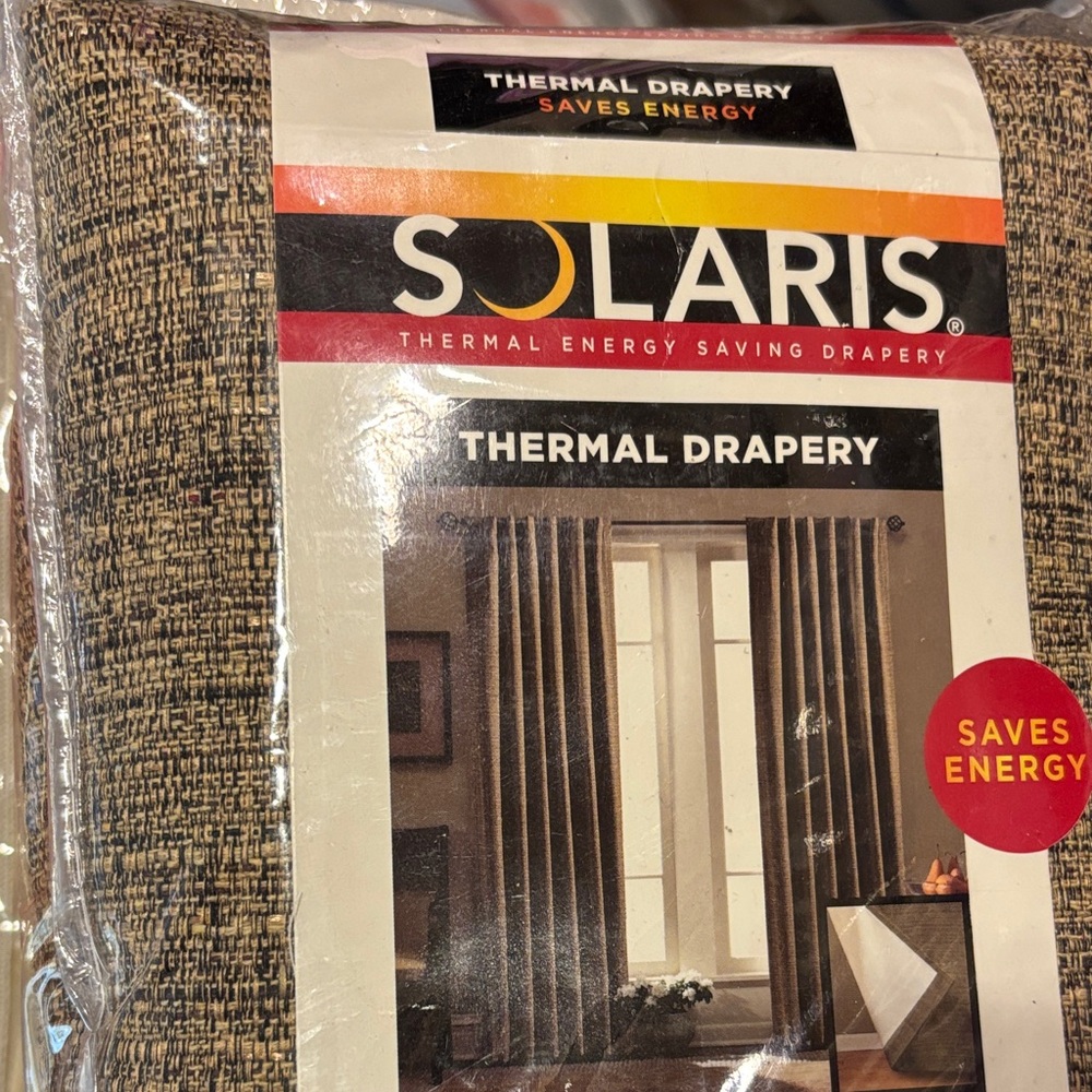 Drapery panel 42” x 84” Solaris thermal light blocking